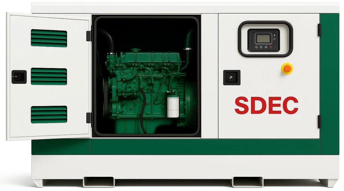 Дизельный генератор SDEC GMP 440SD в кожухе