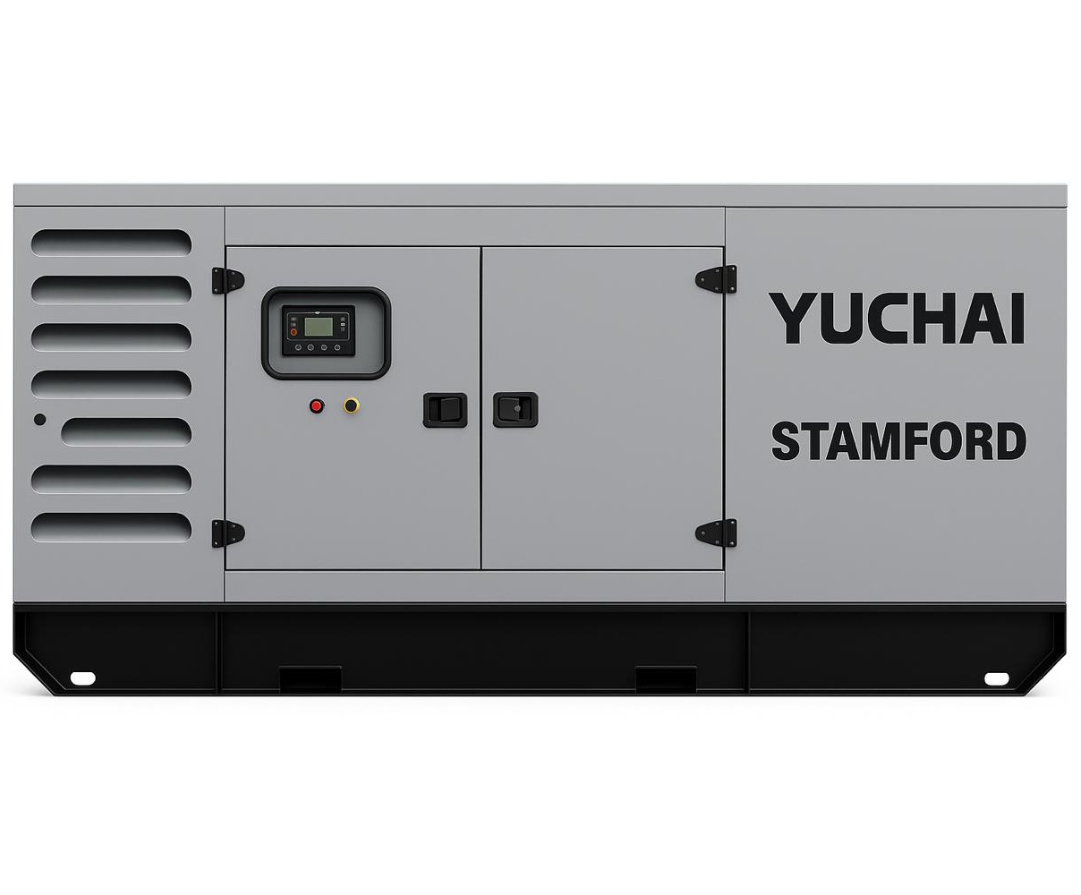 Дизельный генератор Yuchai GMP AY344 в кожухе