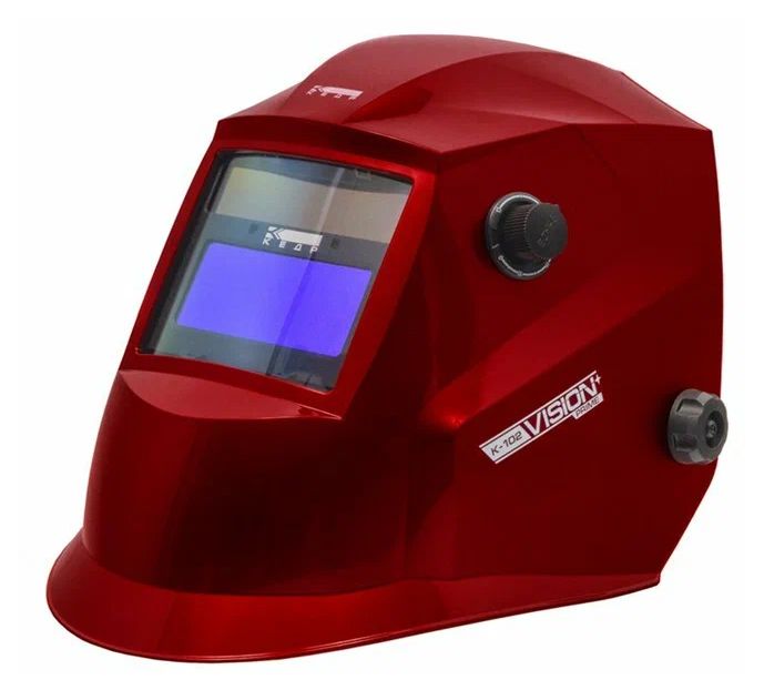 Маска сварщика КЕДР (В РАЗОБР.ВИДЕ) "К-102 PRIME", красная