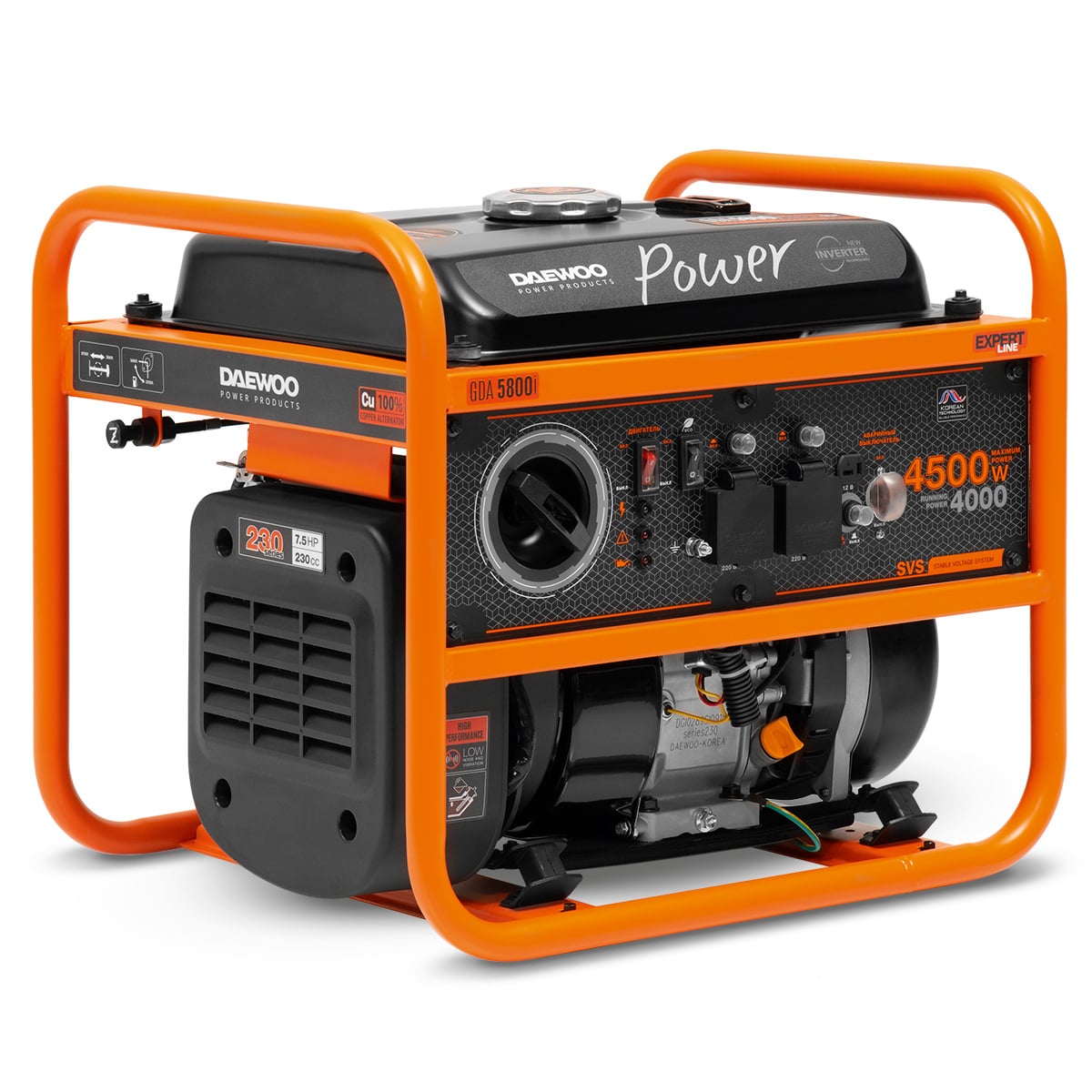 Бензиновый инверторный генератор Daewoo GDA 5800i