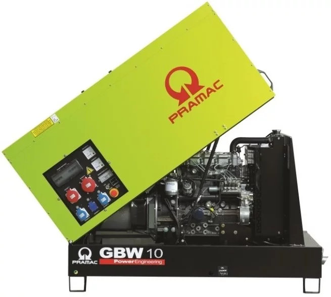 Дизельный генератор Pramac GBW 10 P 3 фазы в кожухе