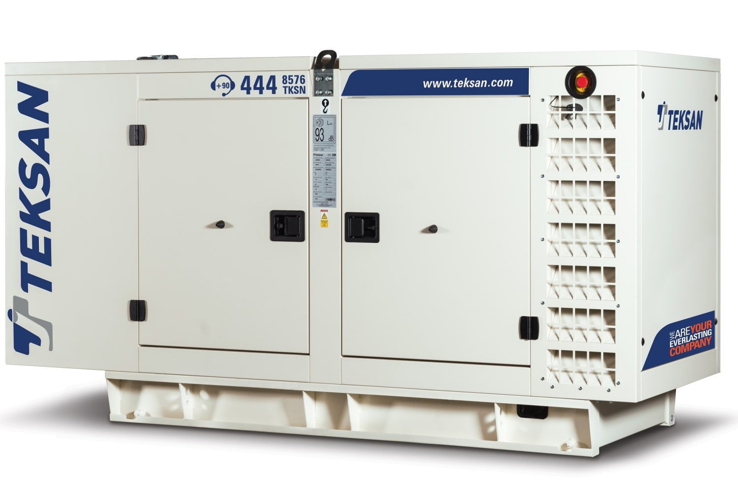 Дизельный генератор Teksan TJ580DW5C в кожухе