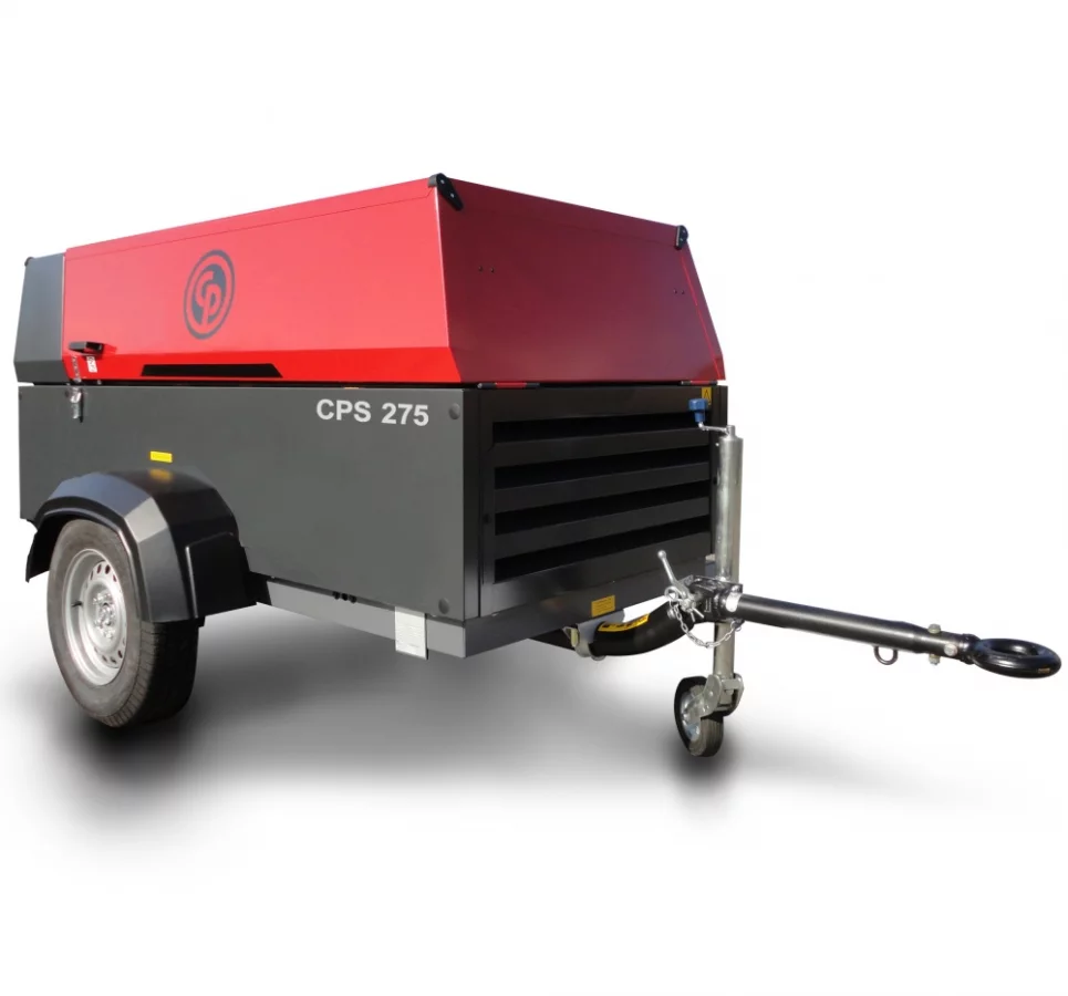 Дизельный компрессор Chicago Pneumatic CPS 275 на шасси