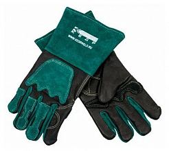 Краги сварочные КЕДР КС-20 ПРЕМИУМ, (M), черно-зеленые — фото 1