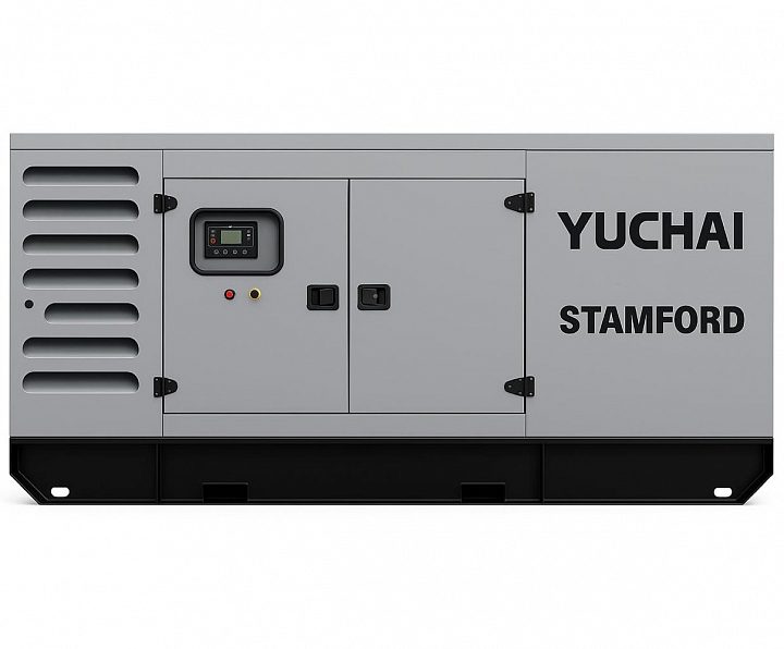 Дизельный генератор Yuchai GMP AY385 в кожухе