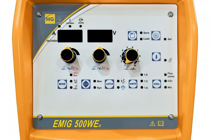 Полуавтомат HUGONG EMIG 500WE III (цифровой подающий) (с БО и тележкой) (без горелки и кабель-пакета))