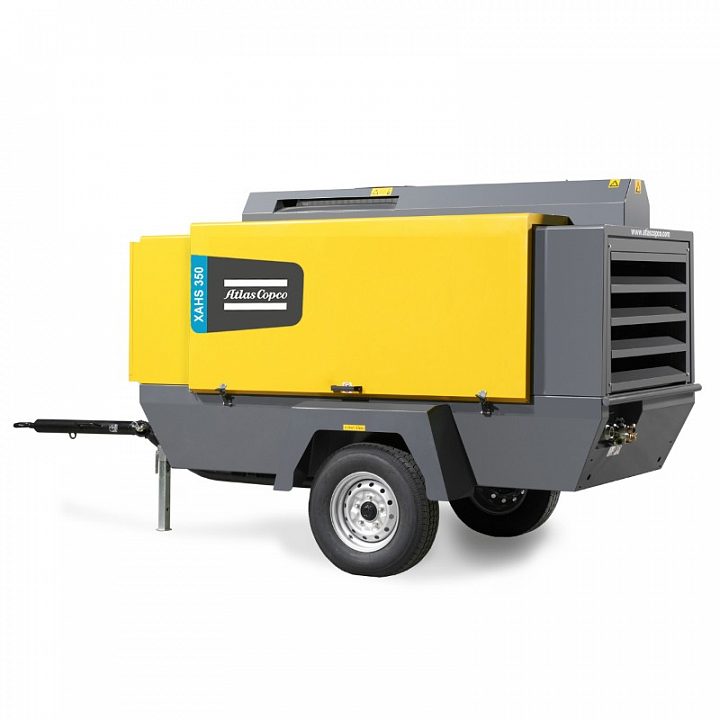 Дизельный компрессор Atlas Copco XAHS 350 на шасси
