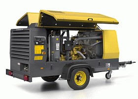 Дизельный компрессор Atlas Copco XAHS 237 DD на шасси — фото 2