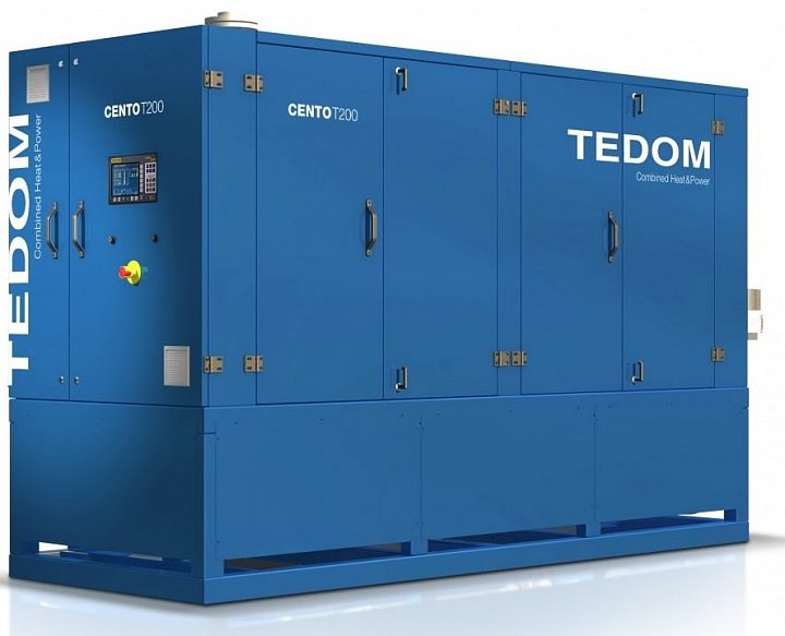 Газовый генератор Tedom Cento T120 в кожухе