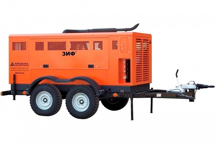 Дизельный компрессор ЗИФ ПВ-18/1,2 на шасси