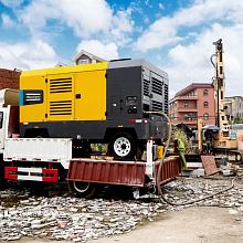 Дизельный компрессор Atlas Copco V 900 на шасси — фото 2