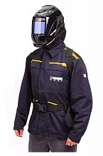Маска сварщика КЕДР (СОБРАННАЯ) К-704Т PRO с ТУРБОБЛОКОМ черная — фото 9