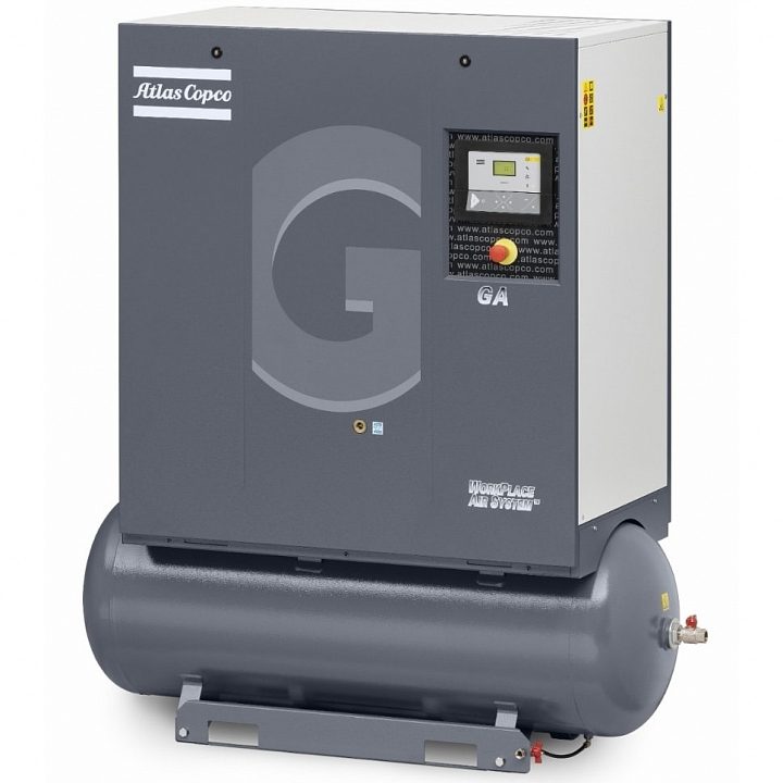Винтовой компрессор Atlas Copco GA 5 13 с ресивером