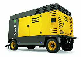 Дизельный компрессор Atlas Copco XRVS 336 CD на шасси — фото 1
